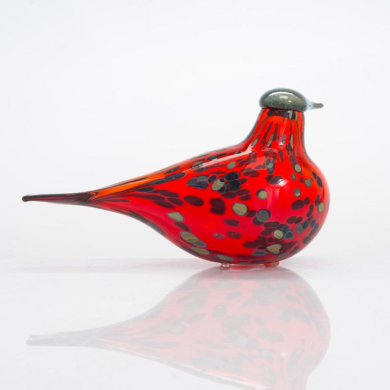 Oiva Toikka, A glass bird, signed O. Toikka Nuutajärvi.