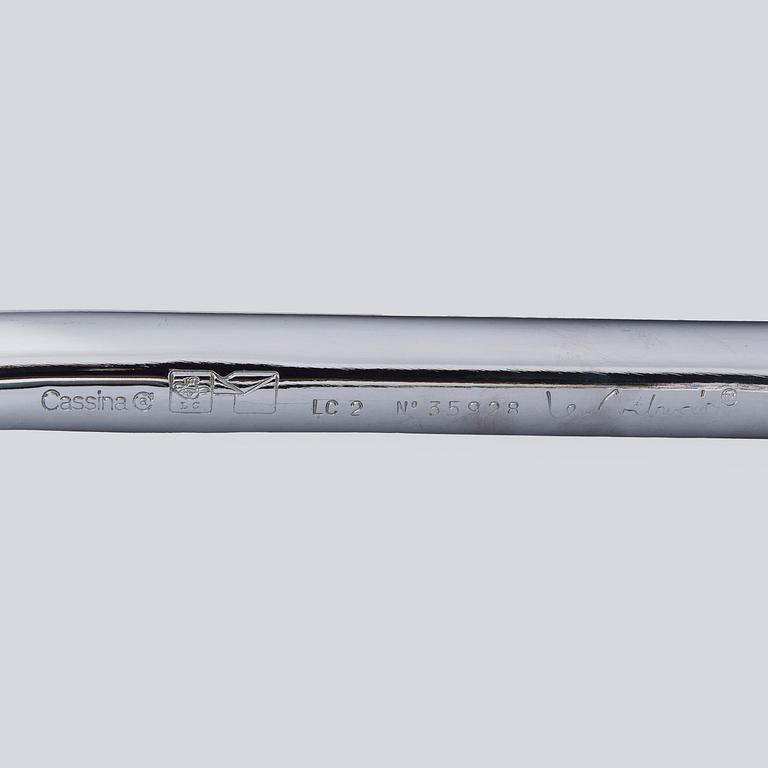 Pierre Jeanneret, Charlotte Perriand & Le Corbusier, soffa, "LC 2", Cassina, Italien.