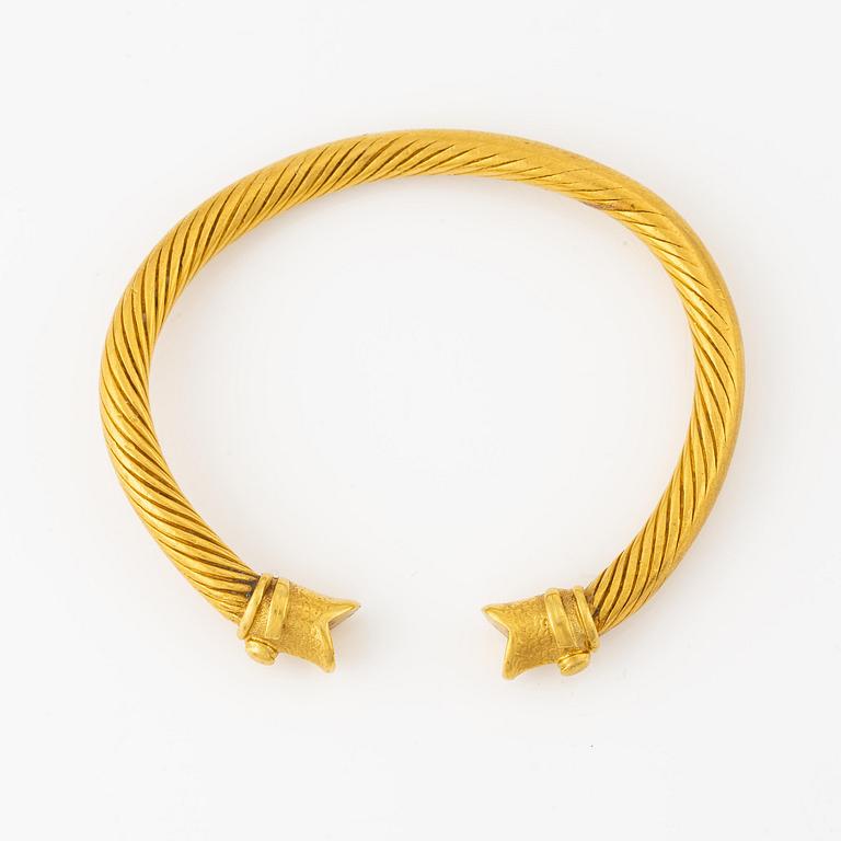 Armring, guld, Greko-Romersk-stil, sannolikt sentida.