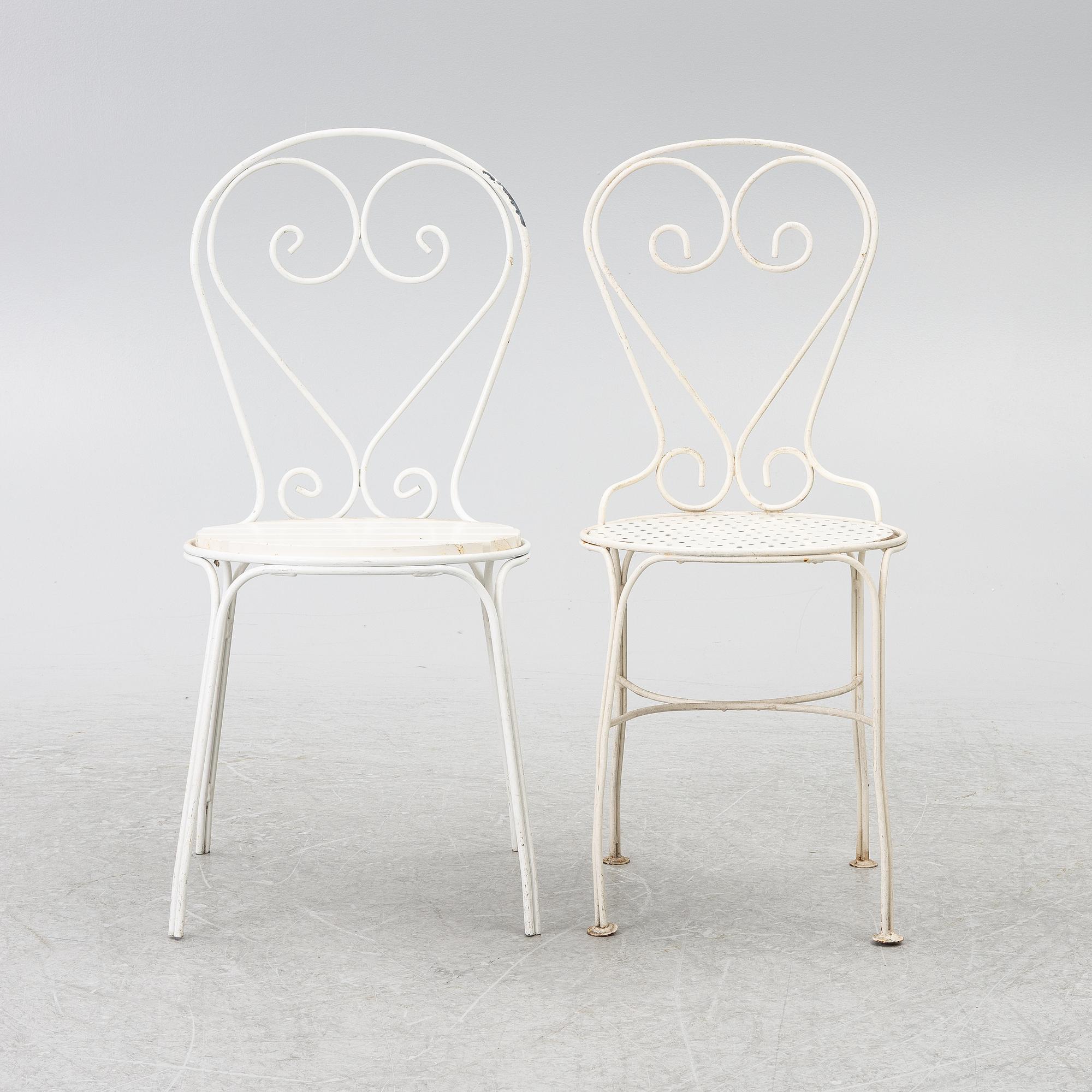 4 + 2 garden chairs, partly "Classic chair no 1" Byarums Bruk.