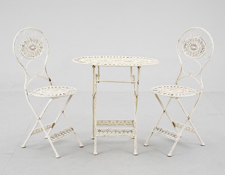 CAFÉMÖBLER, 3 delar, 1900/2000-tal.