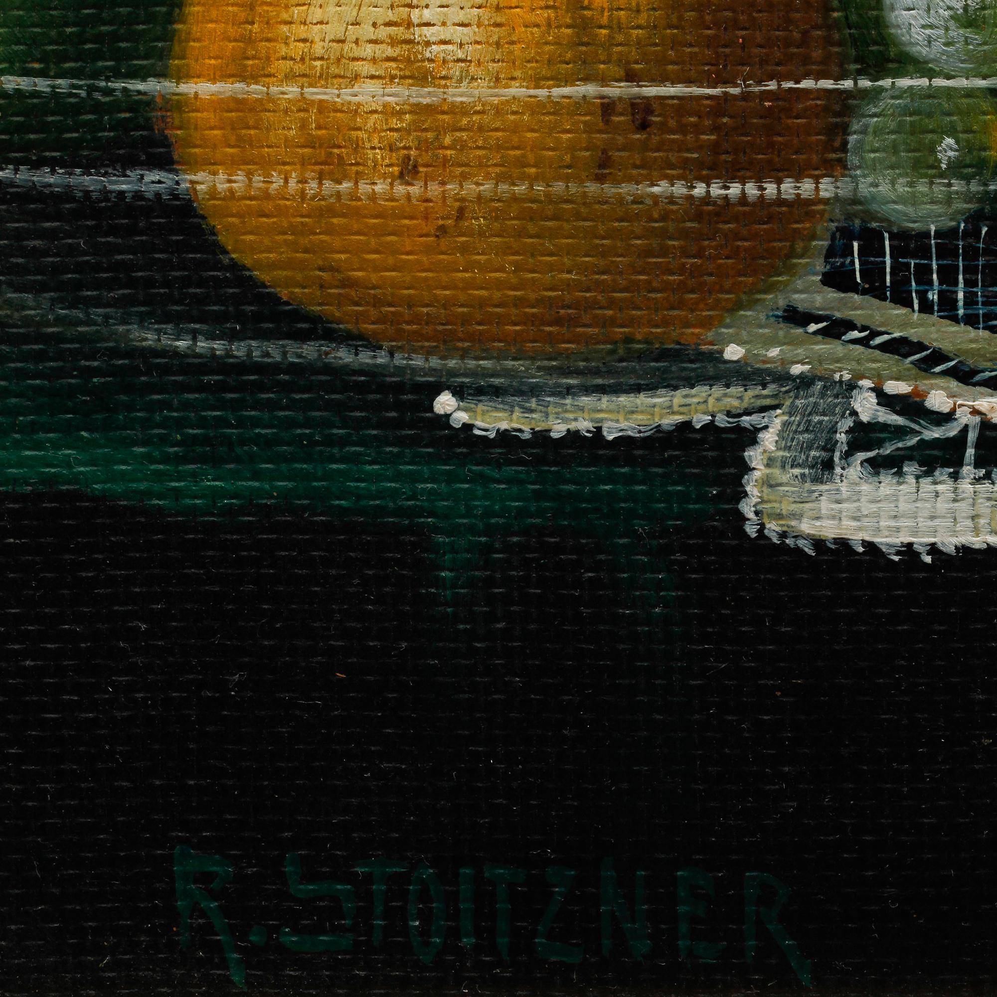 RUDOLF STOITZNER, olja på pannå, sign.