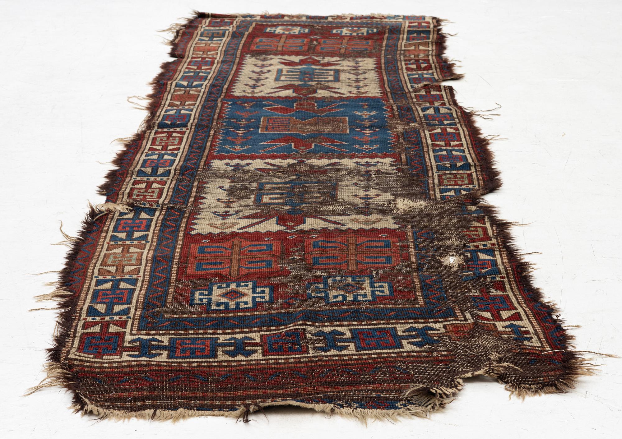 A, antique Shavak fragment, Tunceli region, eastern Anatolia, approx. 270 x 95 cm.