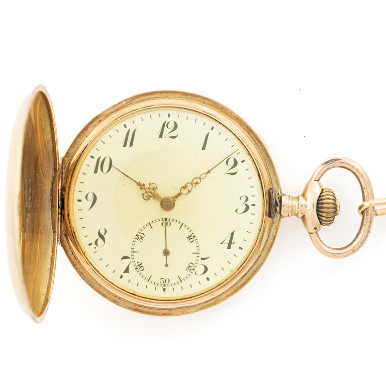 Pocket watch, hunter, 50.5 mm.