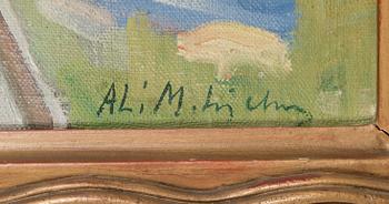 Ali Munsterhjelm, oil on canvas, signed.