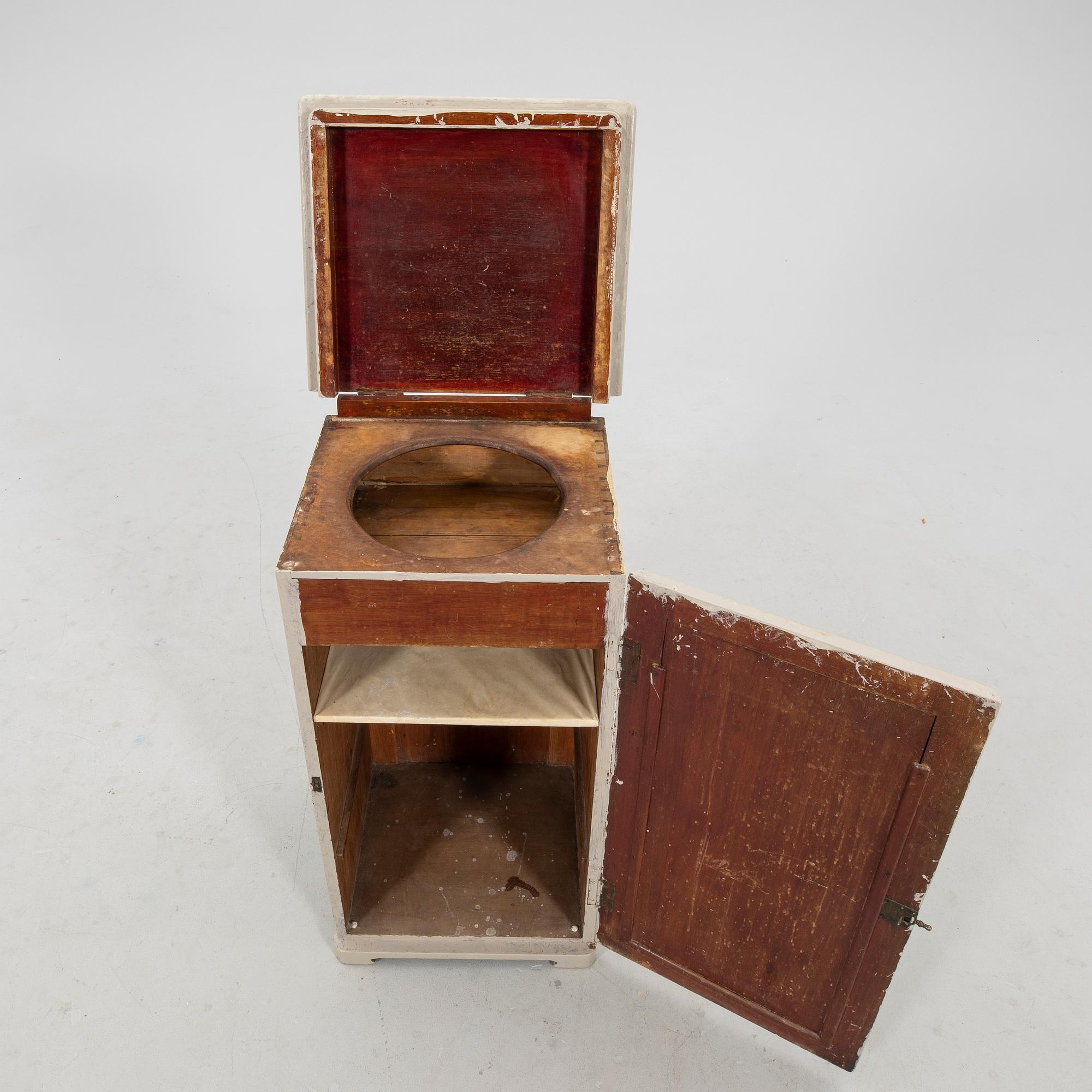 Bedside table/commode late 19th century.