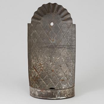 a tin wall sconce 19th century.