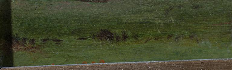 OKÄND KONSTNÄR, Ryssland, olja på pannå, signerad N. Turov och daterad 1898.