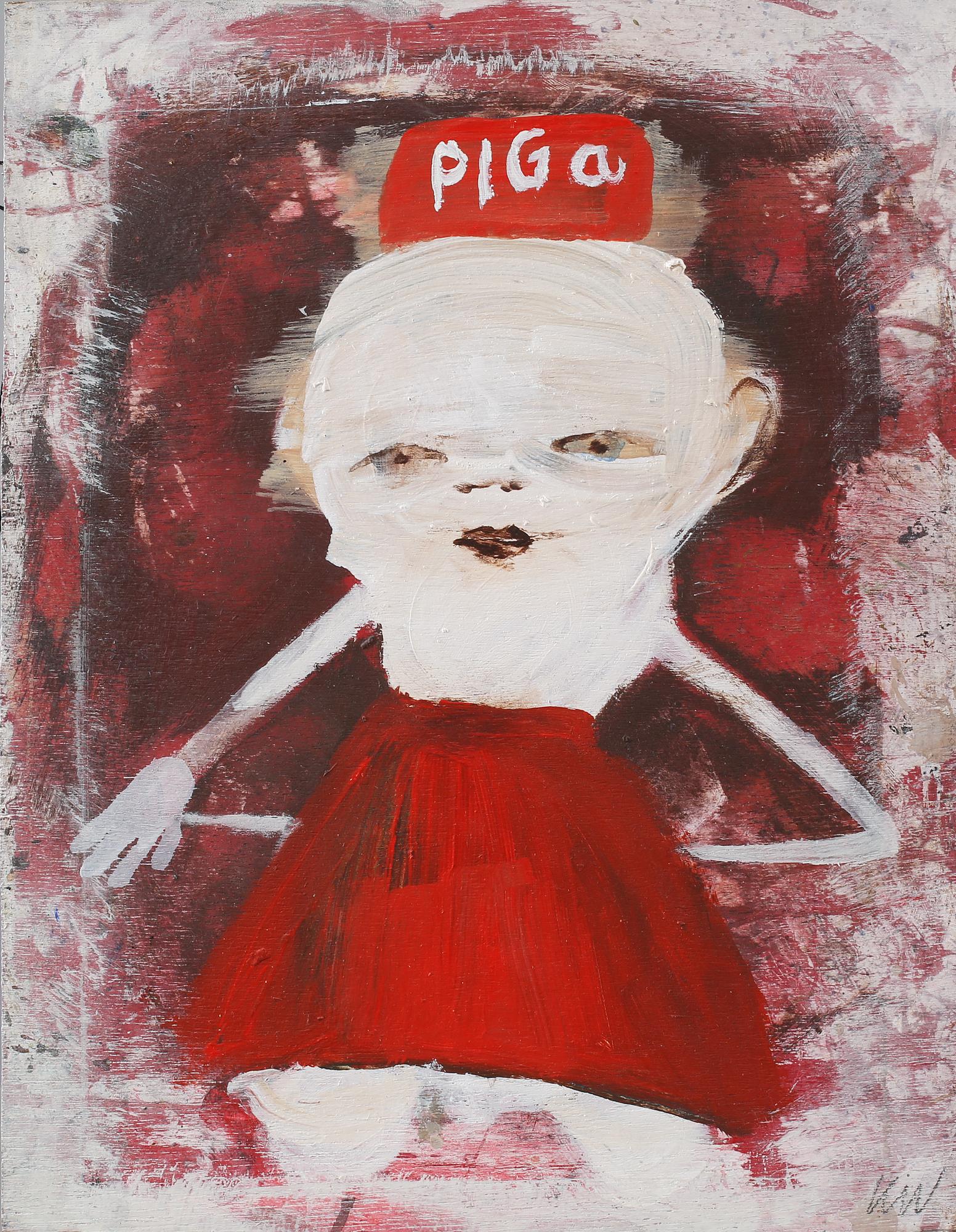KARIN WIKSTRÖM, olja på pannå, monogramsignerad, daterad à tergo 2002.