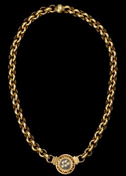 KAULAKORU, 18K kultaa, timantteja. Chopard Happy Diamonds. Paino n. 98 g.