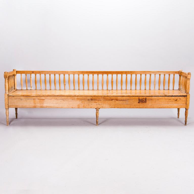 A Gustavian sofa, early 19th century.