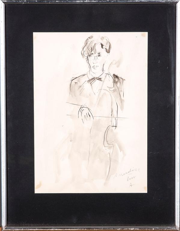 ANITRA LUCANDER, vesiväri, omistuskirjoituksella.