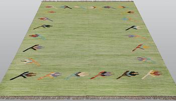 A Kilim rug, modern design, approx. 202 x 155 cm.