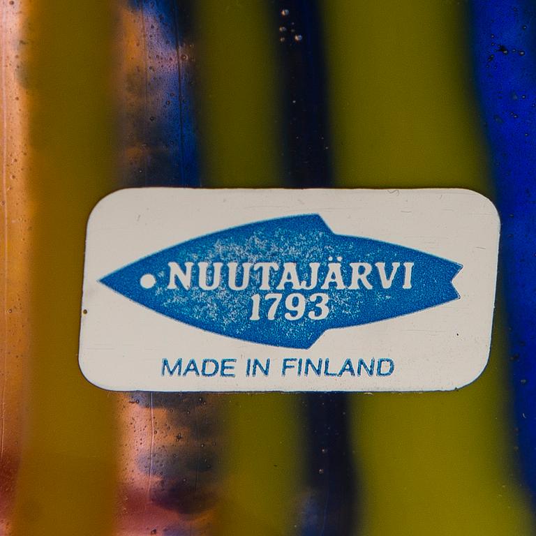 KERTTU NURMINEN, a glass sculpture, signed K. Nurminen, Nuutajärvi.