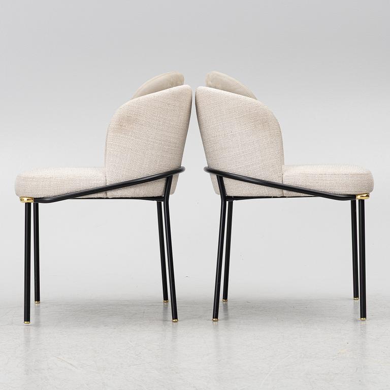 Christophe Delcourt, stolar, ett par, "Fil Noir Dining", Minotti. Italien.