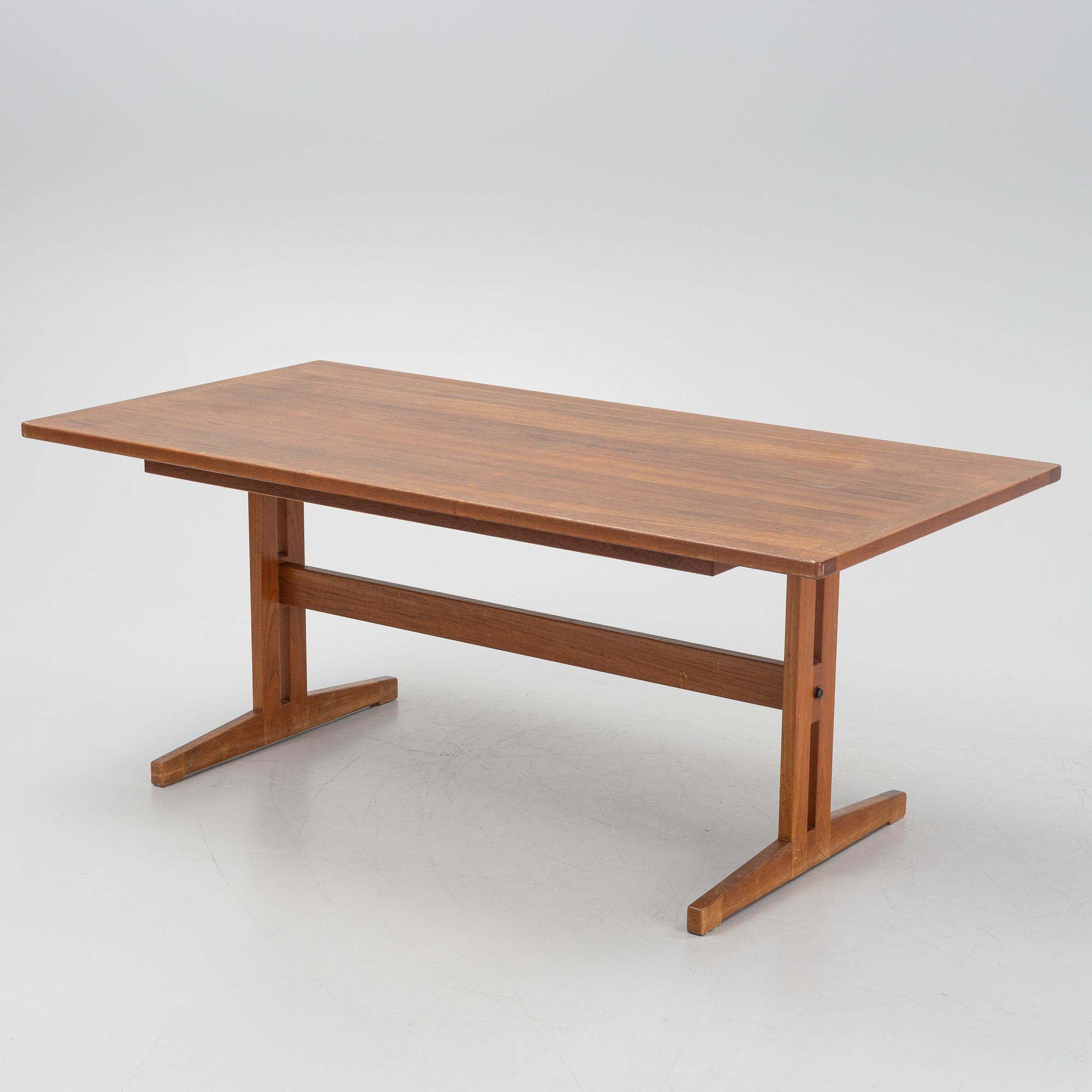 A teak dining table, 1960's.