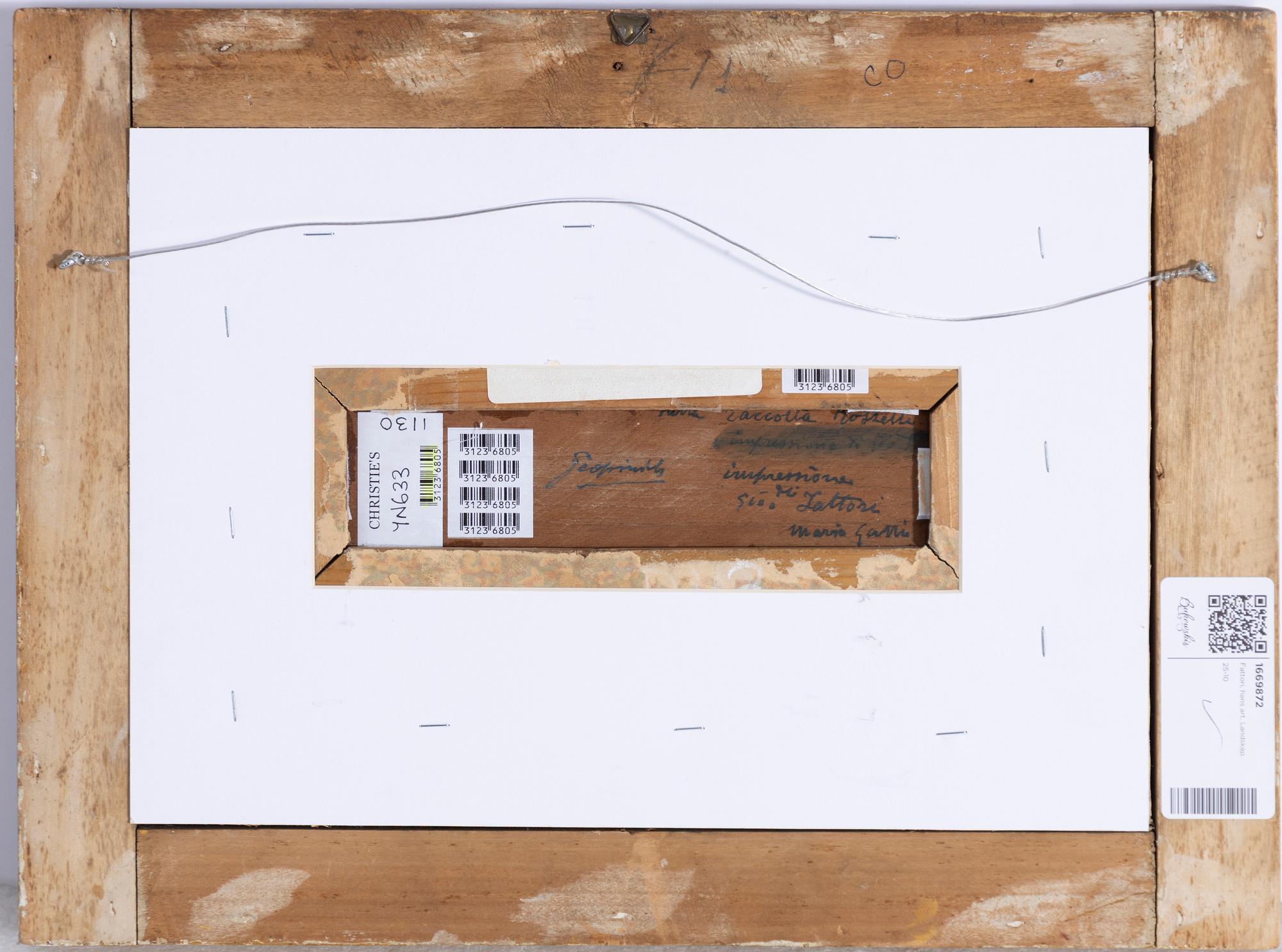 Giovanni Fattori, in the manner of the artist, Coastal landscape.