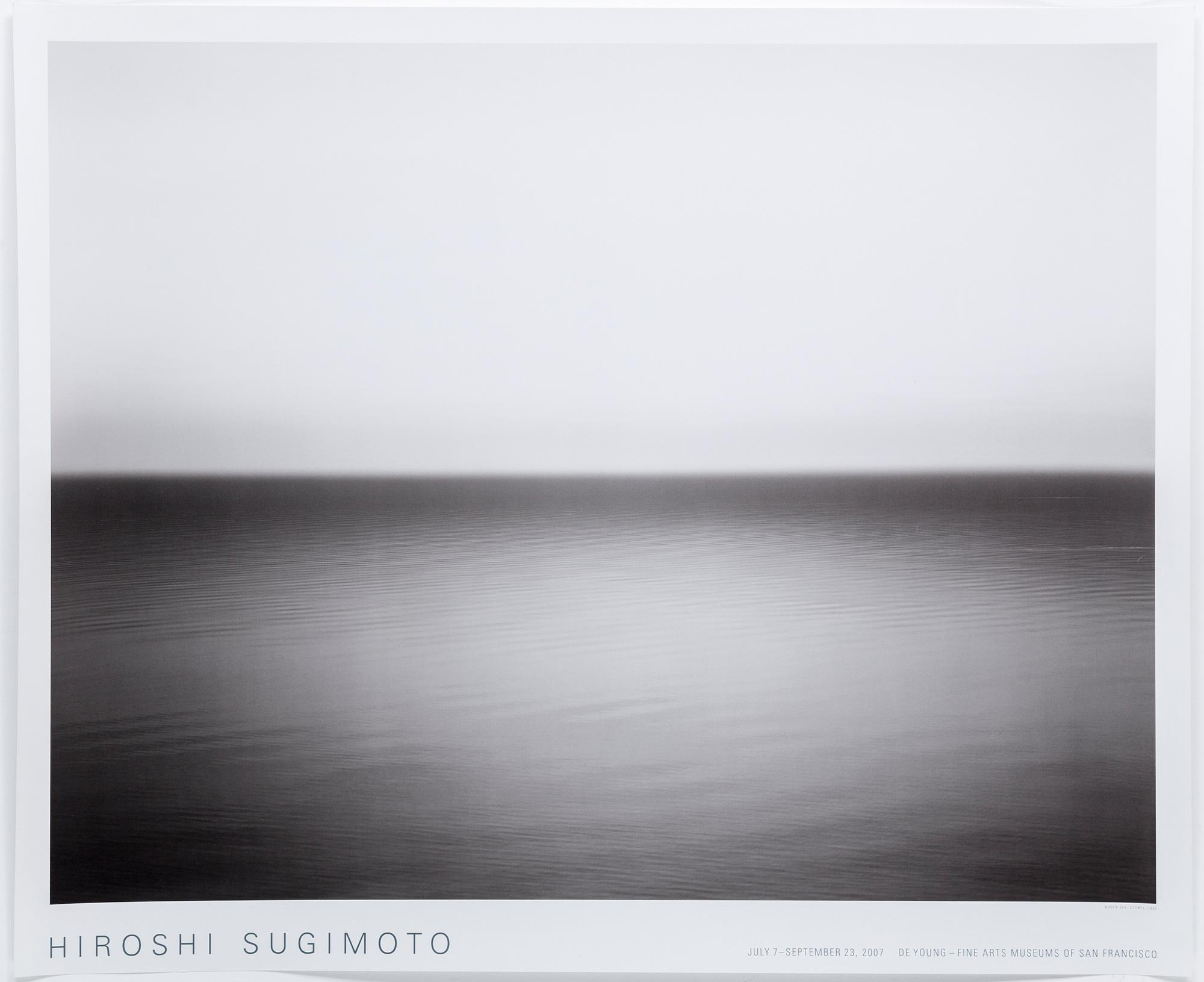 An offset print/poster by Hiroshi Sugimoto for de young fine arts museum San Francisco, 2007.