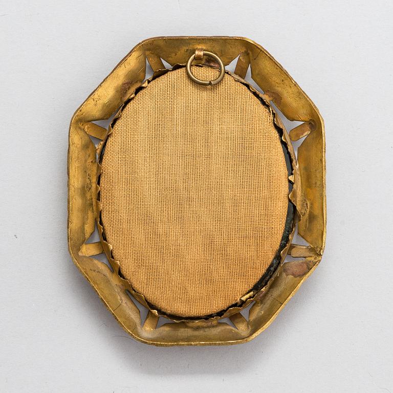 Unknown artist 19th Century. Miniature. Unsigned.