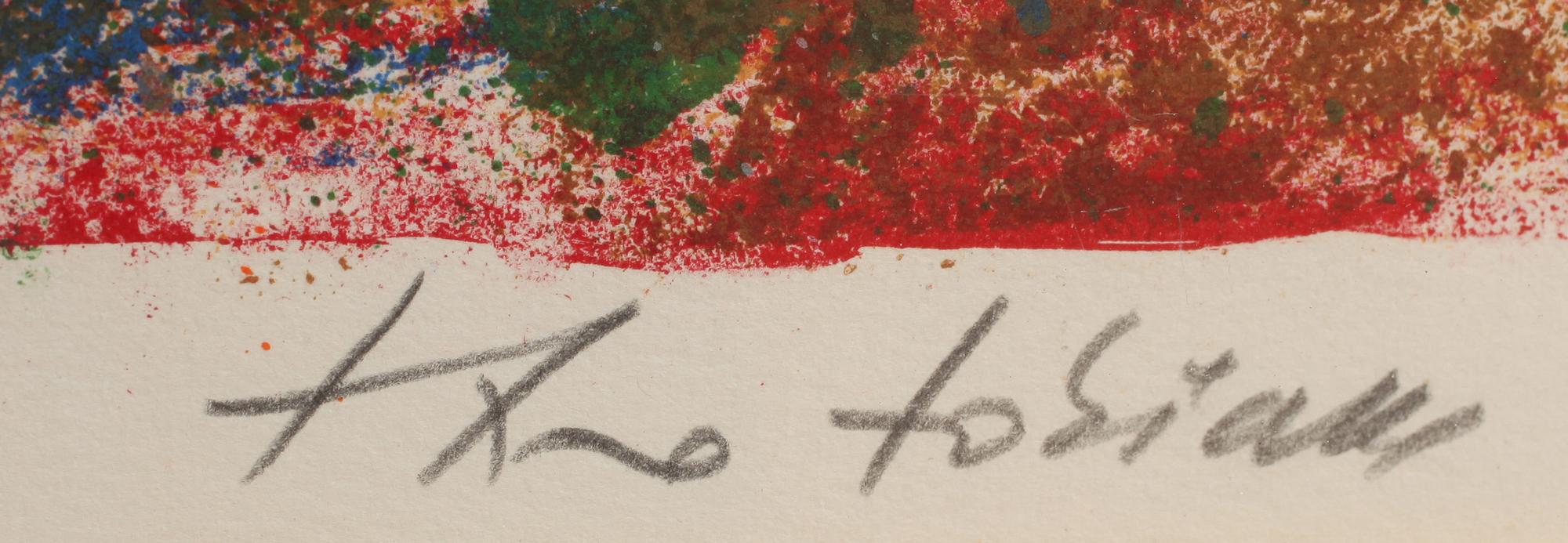 THEO TOBIASSE, färglitografi, sign o numr 57/200.