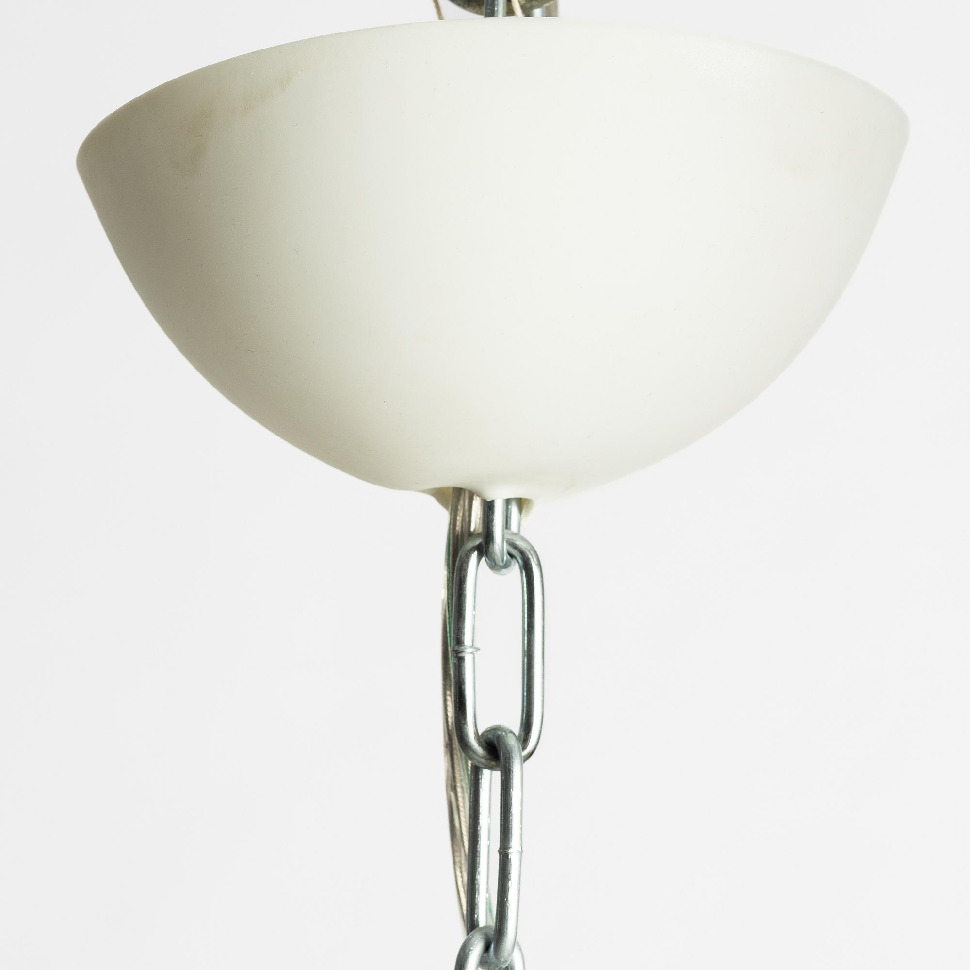 A glass chandelier, late 20th century.