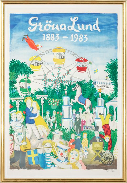 LENNART JIRLOW, färglitografi, signerad och numrerad 22/210.