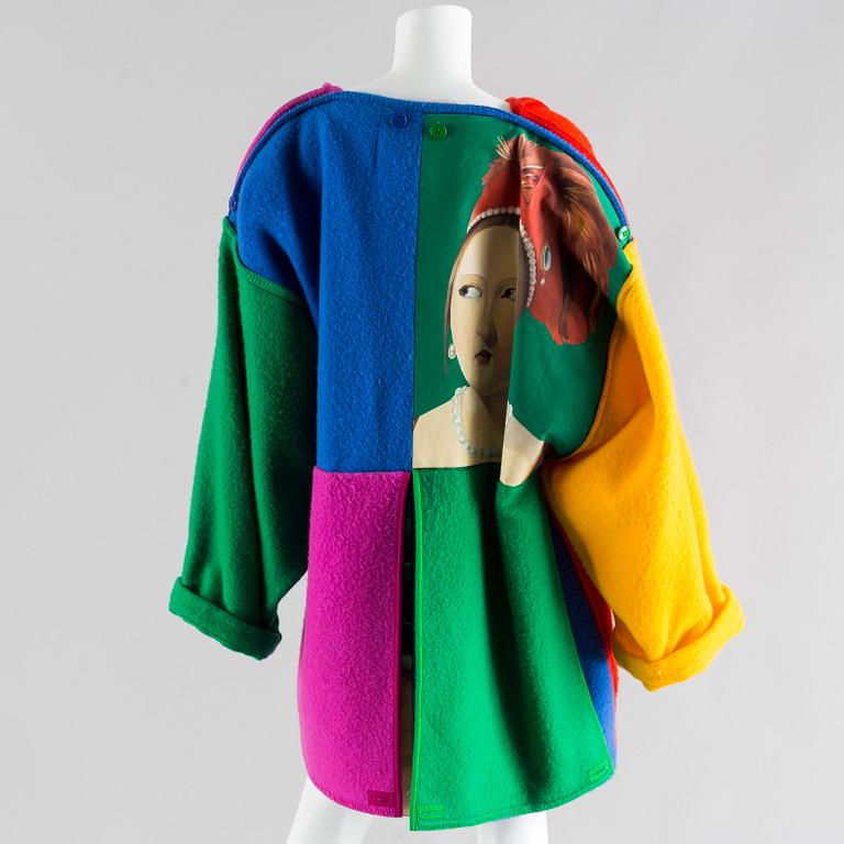 A multi colour wool jacket by Jean Charles de Castelbajac.