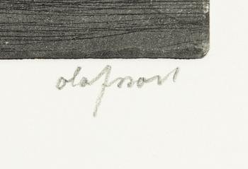 Pierre Olofsson, "Vindhäxor". mapp med 5 färgestningar.