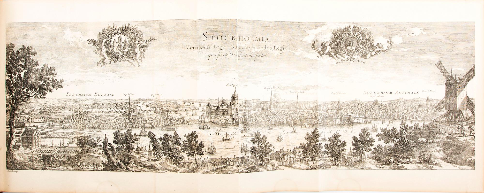 Erik Dahlberg Sweden ancient and modern. 1856, as well as description, Huldberg's Bookstore, Stockholm.