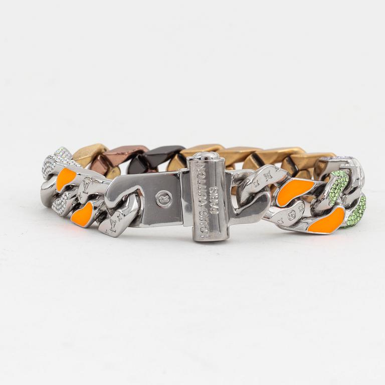 Louis Vuitton, a 'Chain Link' bracelet designed by Virgil Abloh.