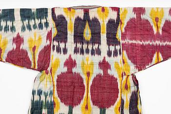 A silk and cotton Chapan, Central Asia, 1880s.