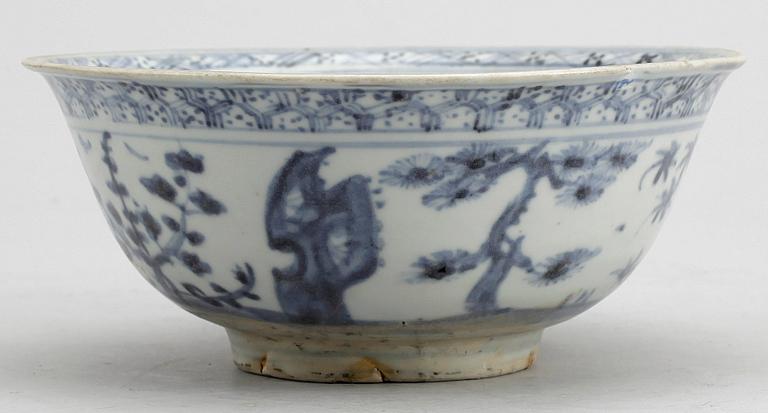 SKÅL, porslin, Kina, Ming dynastin, Wanli (1572-1620).