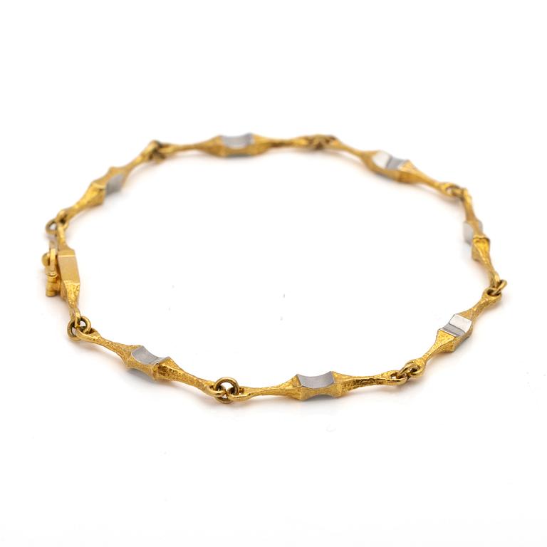 Björn Weckström, Bracelet, "Arabesque", 18K gold and platinum, Lapponia.