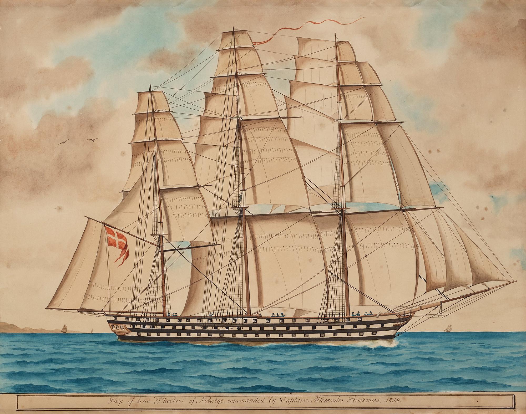 OKÄND KONSTNÄR 1800-TAL, Akvarell.