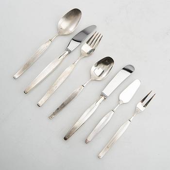 Henning Seidelin bestick 43 dlr "Savoy" nysilver Frigast Danmark 1900-talets mitt.