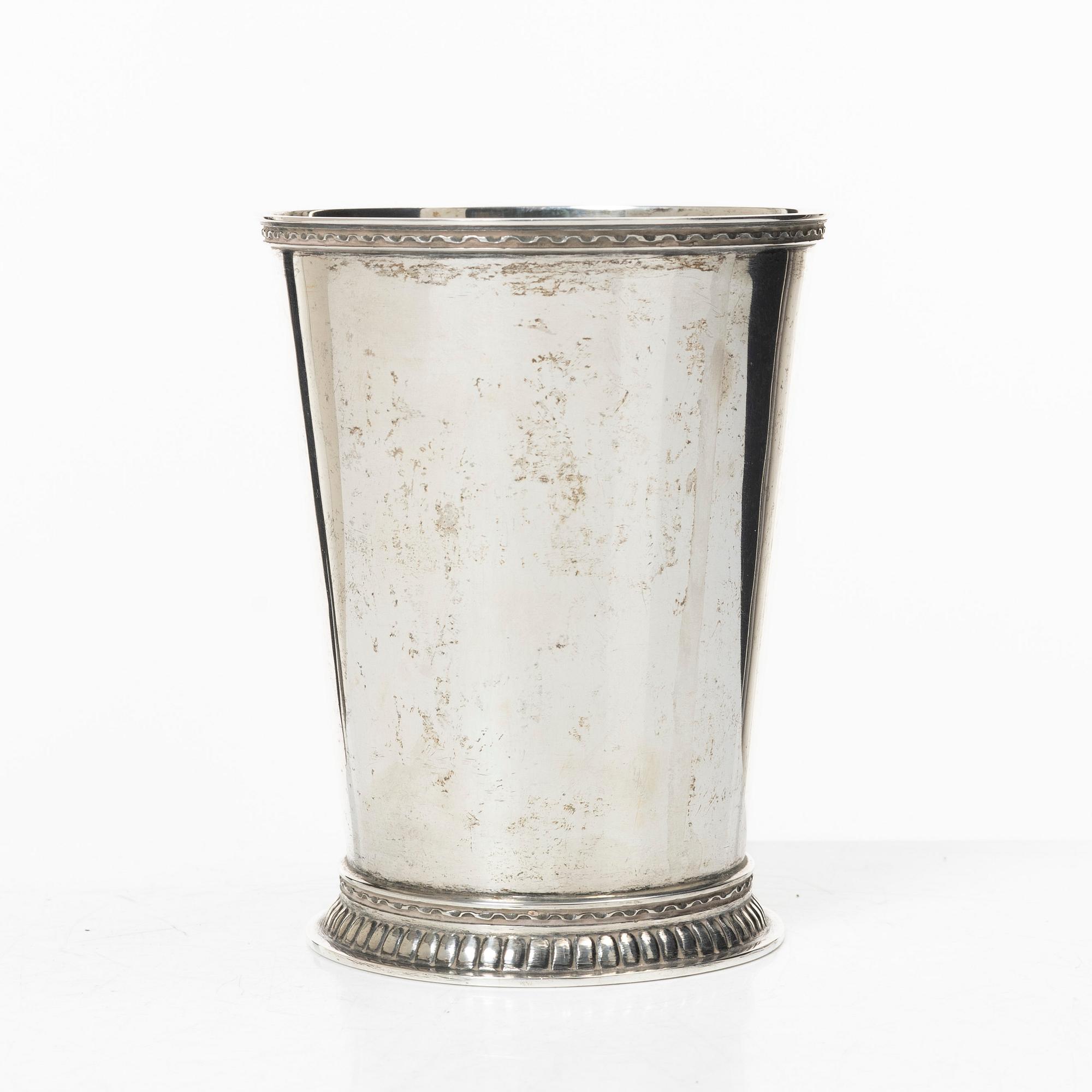 Eric Råström, bägare, silver, Råströms Silver- O Nysilverfabrik, Stockholm, 1949.