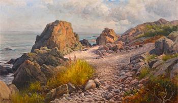 254. Berndt Lindholm, COASTAL LANDSCAPE.