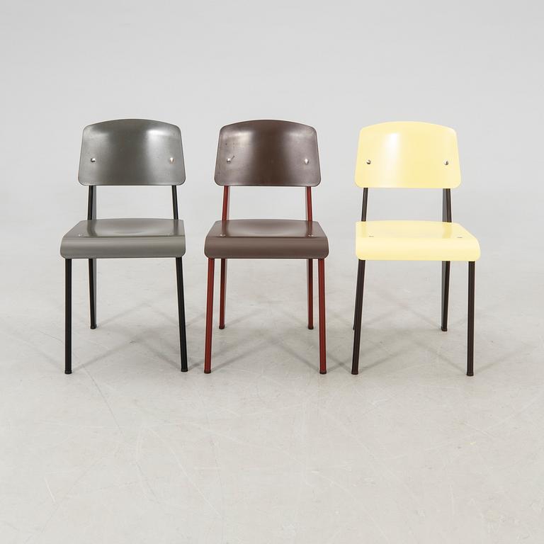 Jean Prouvé, 5 "Standard" chairs Vitra 2013.