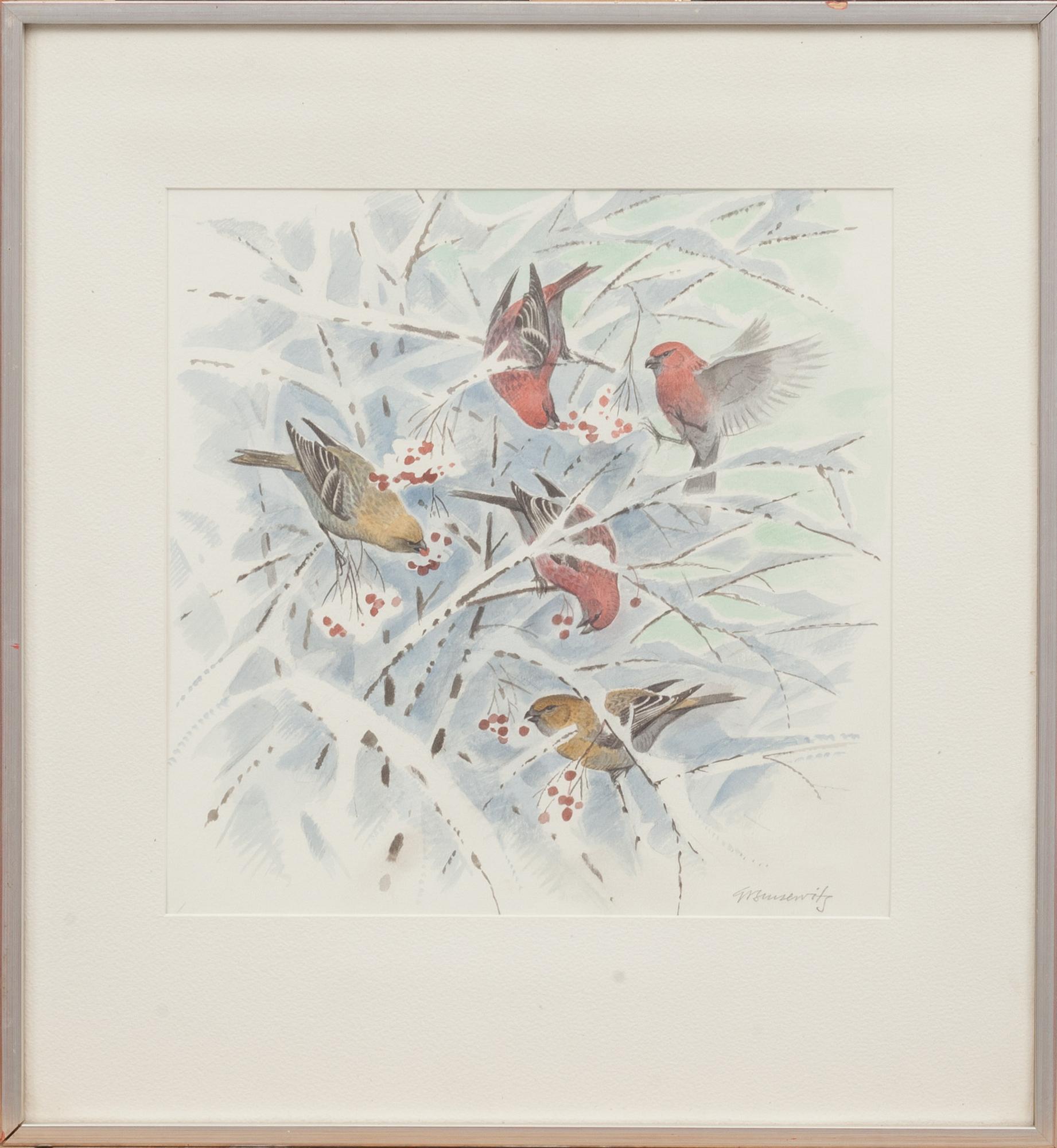 GUNNAR BRUSEWITZ, akvarell, signerad.