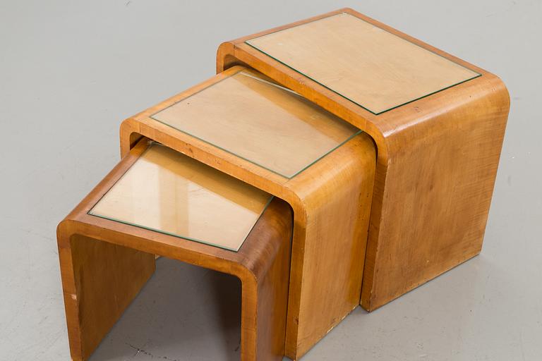 A set of three first half of the 20th century tables.