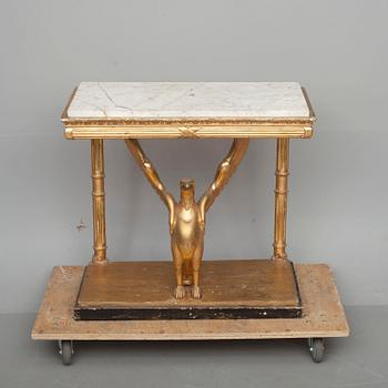 KONSOL MED SPEGEL, empire, 1800-talets början.
