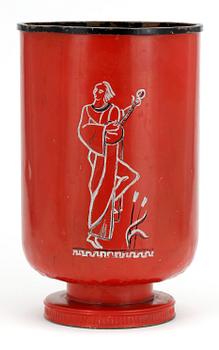 VINKYLARE, mässing/koppar. Art deco, 1900-talets första hälft, signerad O.S.