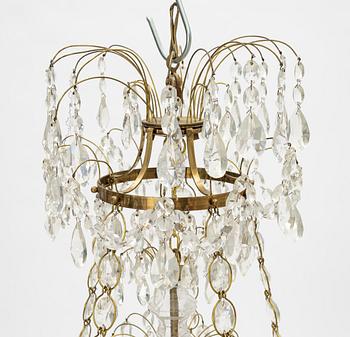 A Gustavian style chandelier, first half of the 20th Century.