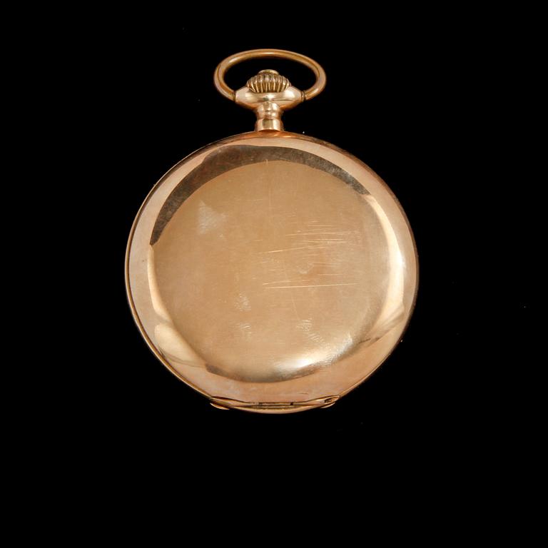 FICKUR, guld 14 K, 1900-talets första hälft, total vikt 94 gram.