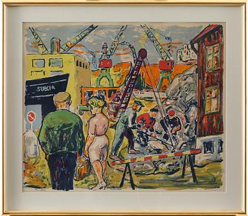 Albin Amelin · ALBIN AMELIN, färglitografi, signerad, H.C. Hors d'Commerse XII/L.