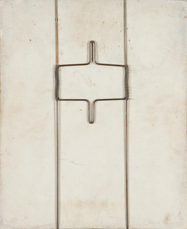 Annikki Hovisaari, a stoneware relief, signed AH ARABIA.