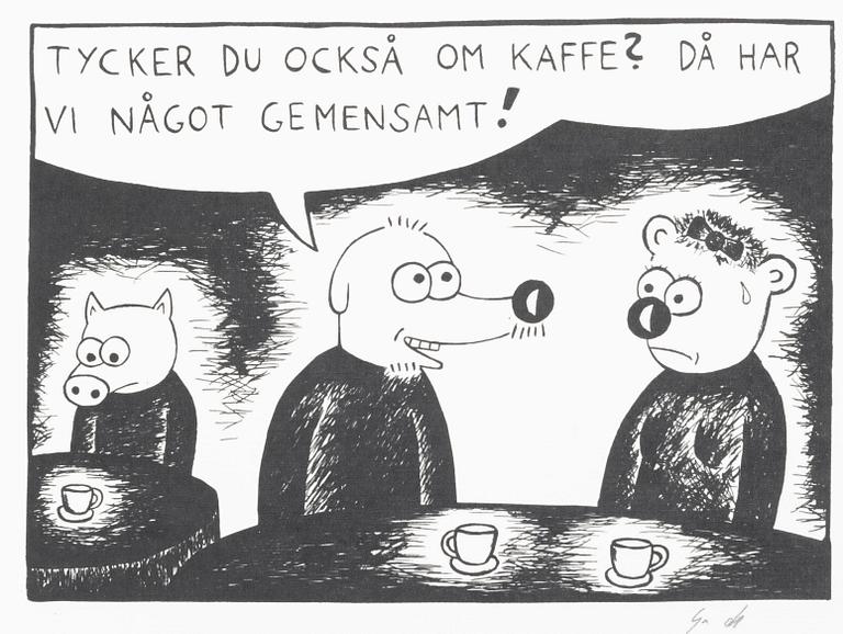 Gunnar Lundkvist, "Tycker du också om kaffe?".