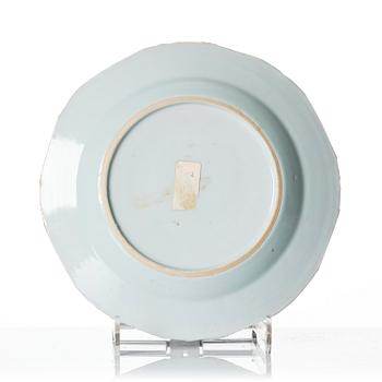 A set of twelve Chinese export porcelain dessert dishes, Qing dynasty, Qianlong and Jiaqing, 18/19th century.