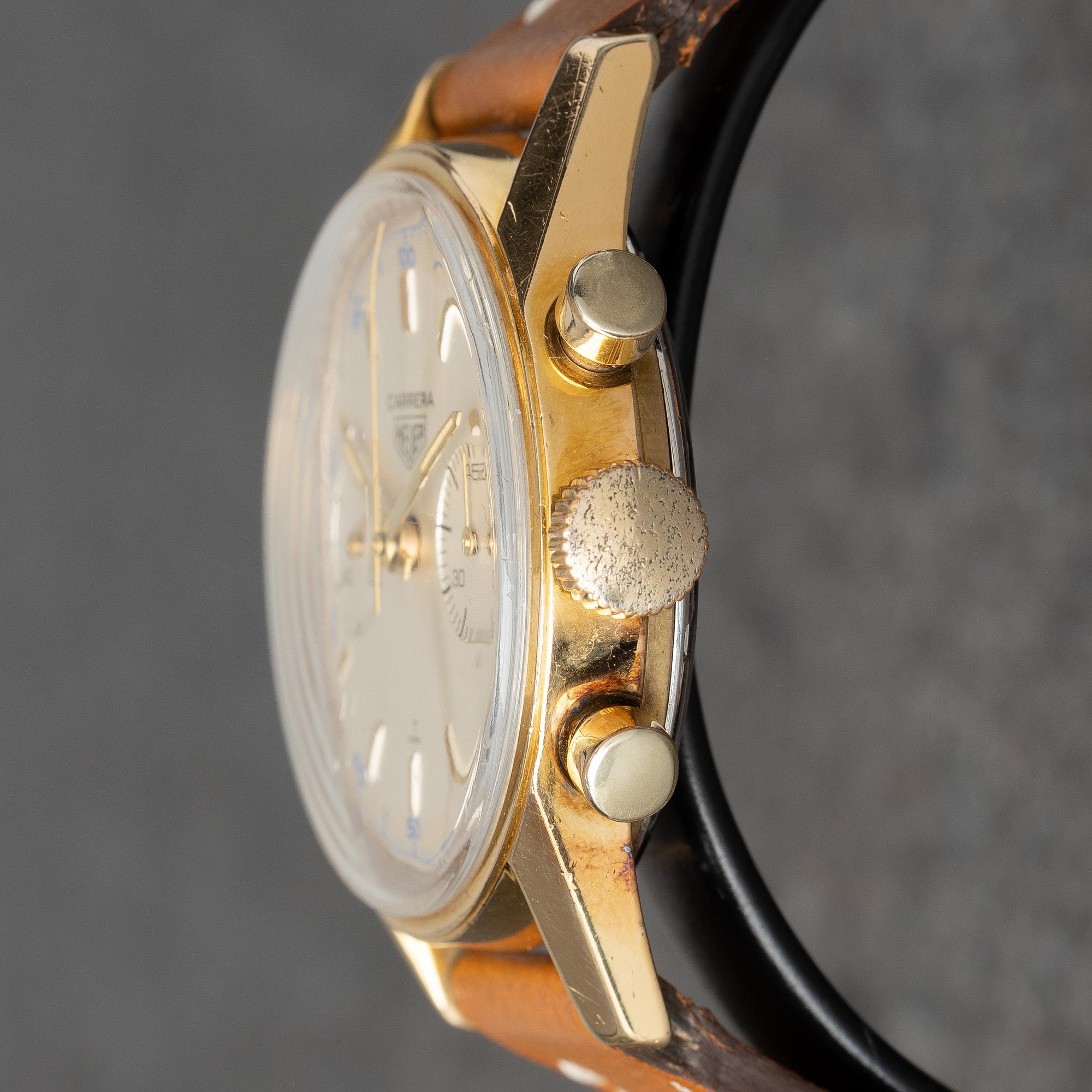 Heuer, Carrera 45, chronograph, ca 1965.
