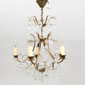 Chandelier in Rococo style, 1940s.